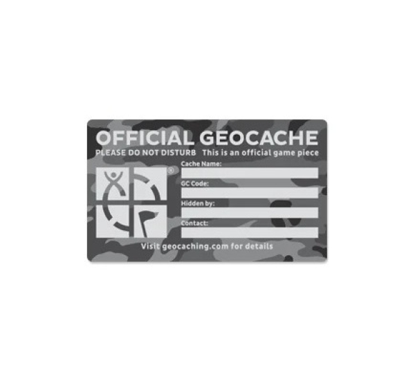 Medium Cache Label - Urban Camo